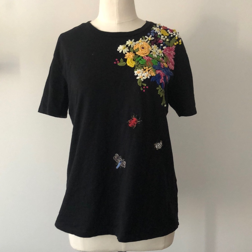 Intricate Embroidered Tee